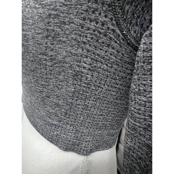 Gymshark Vital Seamless 2.0 Womens Gray Marled Crop Top Shirt Small Mesh Stretch - Picture 6 of 10